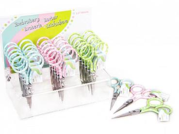 Stickschere kleine Punkte vers. Farben